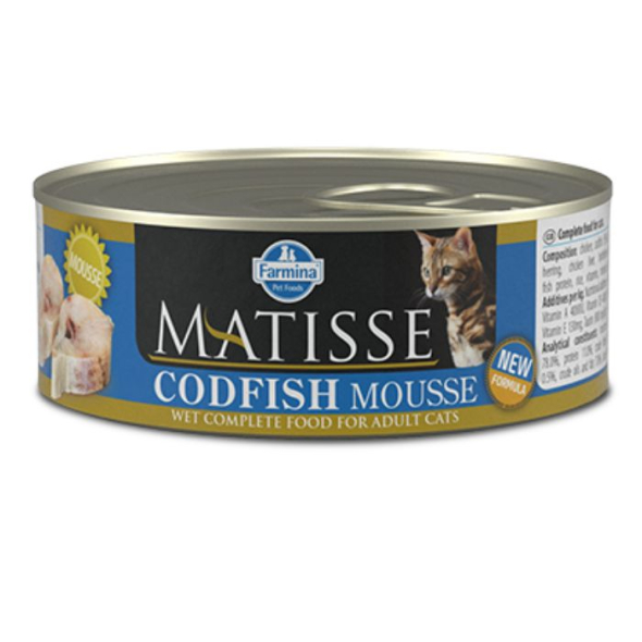 Farmina Matisse Cat Mousse Codfish Вологий корм з тріскою для котів, 85 г