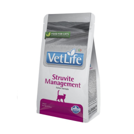 Farmina Vet Life Management Struvite Сухой лечебный корм для кошек для лечения и профилактики рецидивов струвитных уролитов при мочекаменной болезни, 400 г