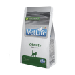 Farmina Vet Life Obesity Сухой лечебный корм для кошек при ожирении и избыточном весе, 400 г