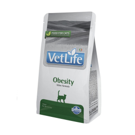 Farmina Vet Life Obesity Сухой лечебный корм для кошек при ожирении и избыточном весе, 400 г
