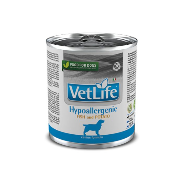 Farmina Vet Life Hypoallergenic Fish &amp; Potato Dog Вологий дієтичний корм для собак при харчовій алергії з рибою і картоплею, 300 г
