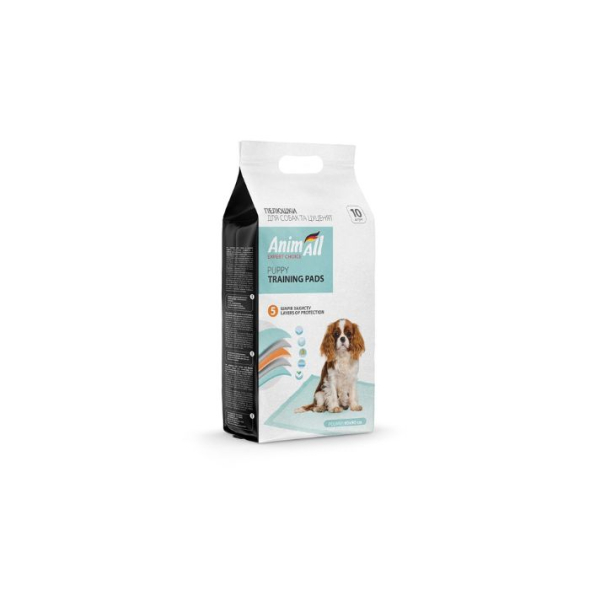 AnimAll Пелюшки для цуценят і дорослих собак, великі, 60 х 90 см, 10 шт