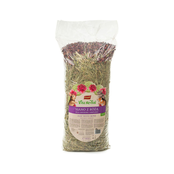 Vitapol Vita Herbal Сено з лепестками роз для грызунов, 800 г