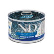Farmina N&amp;D Ocean GF Herring &amp; Shrimp Adult Mini Вологий корм з оселедцем, тріскою, тунцем і креветкою для собак дрібних порід, 140 г