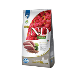 Farmina N&amp;D Quinoa Duck Broccoli&amp;Asparagus Adult Mini Neutered Сухой корм с уткой и киноа для стерилизованных собак мелких пород, 7 кг