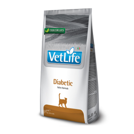 Farmina Vet Life Diabetic Сухой лечебный корм для кошек для контроля уровня глюкозы в крови при сахарном диабете, 2 кг
