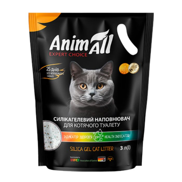 AnimAll Наповнювач силікагелевий з індикатором pH 3 л - 1