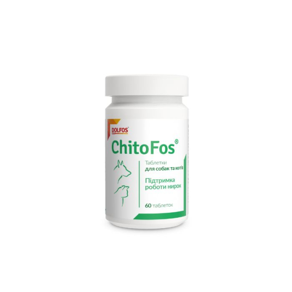 Dolfos ChitoFos (ХитоФос) Препарат для поддержки работы почек собак и кошек 60 таблеток