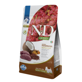 Farmina N&amp;D Quinoa Venison&amp;Coconut Adult Mini Skin&amp;Coat Сухой корм с олениной, киноа, кокосом и куркумой для собак малых пород, 800 г