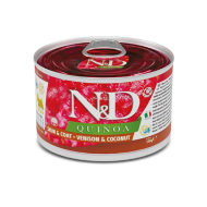 Farmina N&amp;D Quinoa Skin&amp;Coat Venison &amp; Coconut Adult Mini Вологий корм з олениною, кіноа і кокосом при харчовій алергії для дорослих собак дрібних порід, 140 г