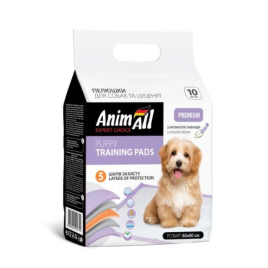AnimAll Пеленки с ароматом лаванды для щенков и взрослых собак, 60 x 60 см, 10 шт