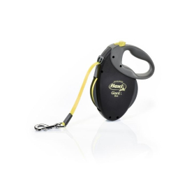 Flexi Giant Neon L Поводок-рулетка для собак весом до 50 кг, лента, 8 м, желтая