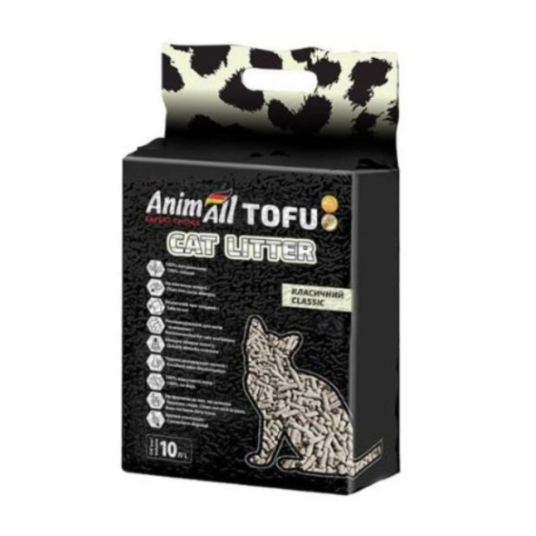 AnimAll Tofu Classic Наполнитель соевый, без аромата 10 л