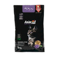 AnimAll Наполнитель древесный, с ароматом лаванды 5,3 кг