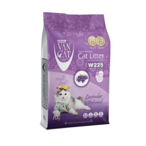 VanCat Lavender Бентонитовый наполнитель, с ароматом лаванды 10 кг (12 л)