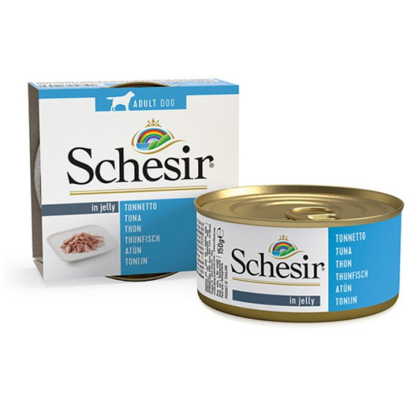 Schesir Tuna Вологий корм для собак тунець в желе, 150 г