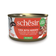 Schesir Tuna with Shrimps Влажный корм для кошек тунец с креветками в желе, 85 г