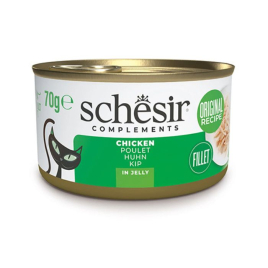 Schesir Chicken Fillets Вологий корм для котів куряче філе в желе, 85 г