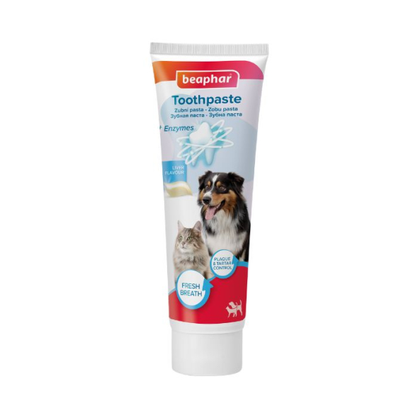 Beaphar Toothpaste Liver Зубная паста со вкусом печени для собак и кошек, 100 г