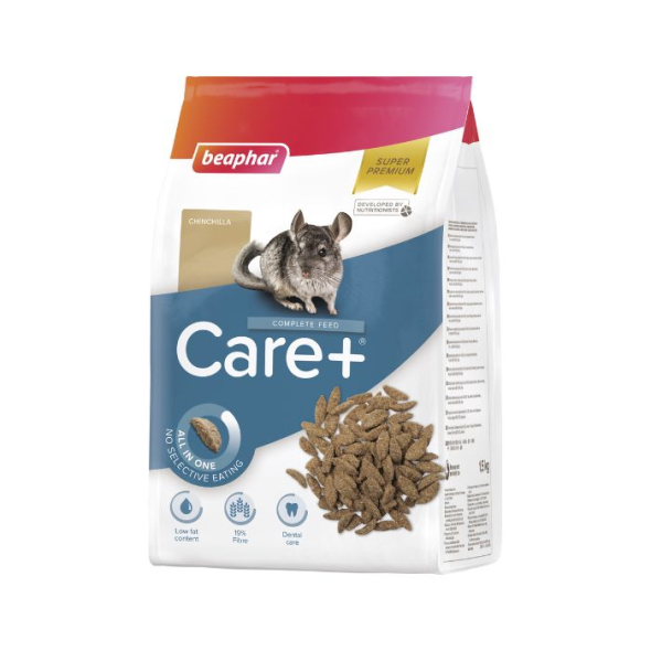 Beaphar Care+ Корм для шиншилл, 1,5 кг