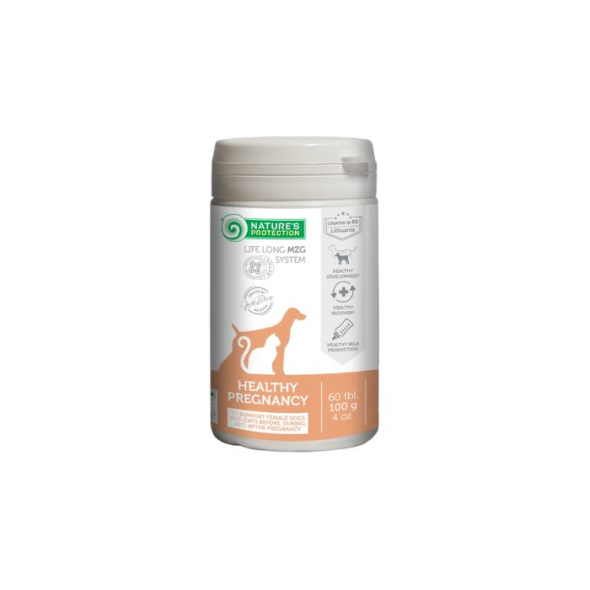 Nature's Protection Healthy Pregnancy Харчова добавка для підтримки харчових потреб вагітних і лактуючих собак і котів, 60 таблеток