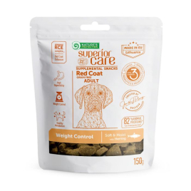 Nature's Protection Superior Care Red Coat Weight Control Беззернові ласощі  для дорослих собак із рудим або коричневим забарвленням з оселедцем, 150 г