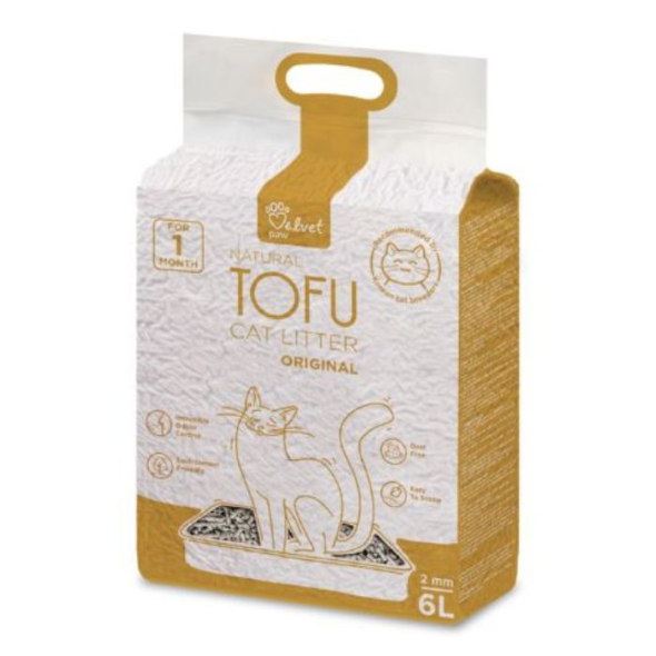 VELVET PAW TOFU Наповнювач для котячих туалетів Original, 6 л/2,6 кг