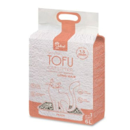 VELVET PAW TOFU Наполнитель туалетов для длинношерстных котов с экстрактом персика, 6 л/2,6 кг