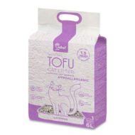 VELVET PAW TOFU Наполнитель туалетов для котов, склонных к аллергии, с экстрактом лаванды, 6 л/2,6 кг