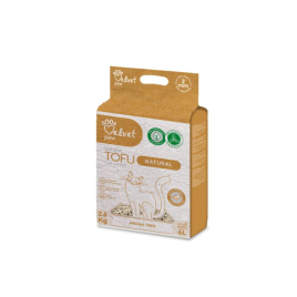 VELVET PAW TOFU Наповнювач для туалетів, без запаху, 6 л/2,6 кг VELVET PAW TOFU Наповнювач для туалетів, без запаху, 6 л/2,6 кг