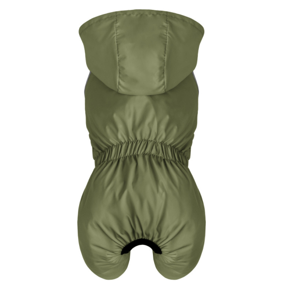 Barksi Textile Комбінезон-дощовик для собак оливковий, M - 3