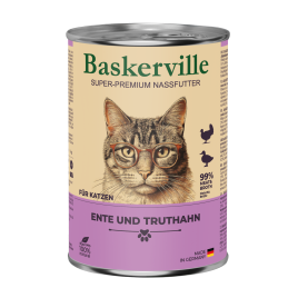 Baskerville Ente und Truthahn Влажный корм для кошек утка с индейкой, 400 г