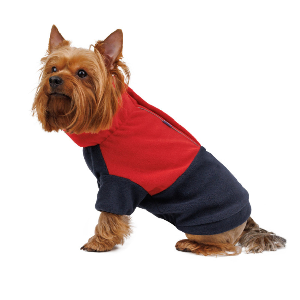 Barksi Textile Флісова кофта для собак червона/темно-синя, L