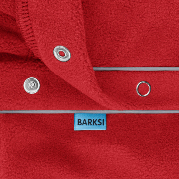 Barksi Textile Флісова кофта для собак червона/темно-синя, L - 2