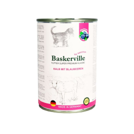 Baskerville Kalb Mit Blaubeeren Влажный корм для котят телятина с черникой, 400 г