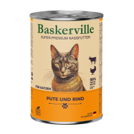 Baskerville Pute und Rind Вологий корм для котів індичка з яловичиною, 400 г