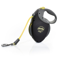 Flexi Giant Neon XL Повідець-рулетка для собак вагою понад 50 кг, стрічка, 8 м, жовта