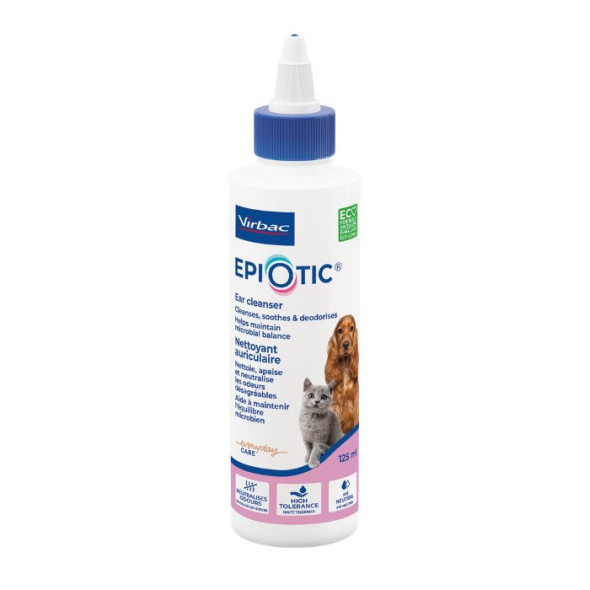 Virbac Epiotic (Епиотик) Лосьон для очищения ушей котов и собак, 125 мл