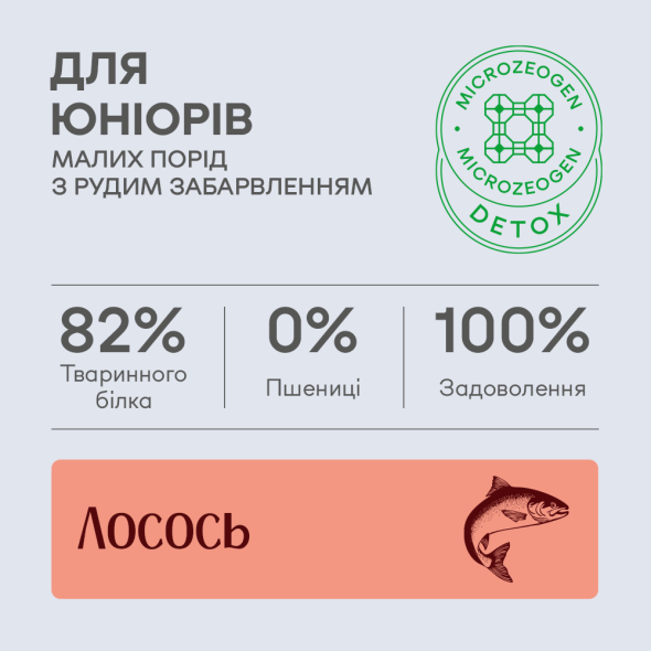 Nature's Protection Superior Care Red Coat Grain Free Salmon Junior Small Breeds Сухой беззерновой корм для юниоров малых пород с рыжим окрасом с лососем, 10 кг - 1