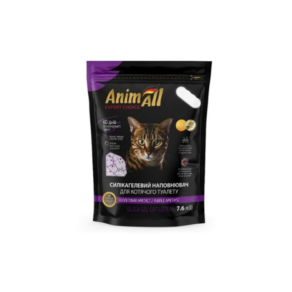 AnimAll &quot;Фіолетовий аметист&quot; Наповнювач силікагелевий 7,6 л