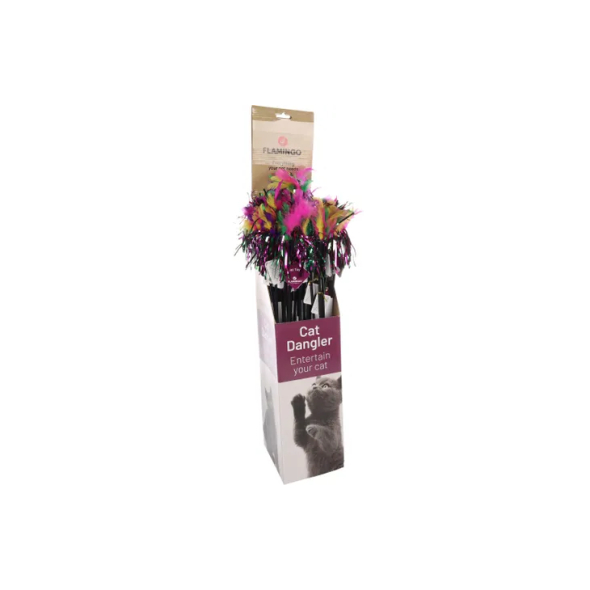 Flamingo FEATHERSTICK вудка-дражнилка, іграшка для котів 59 см - 2
