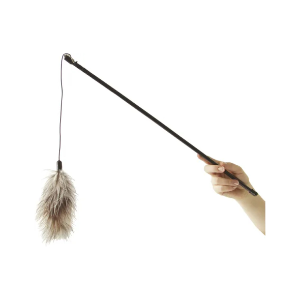 Flamingo FEATHER-BOA пір&#039;я-боа вудка-дражнилка, іграшка для котів 60 см (72 в уп.) - 1