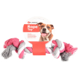 Flamingo COTTON BONE 2KNOTS кістка мотузяна, 2 вузли, іграшка для собак 22см, розмір S - 1