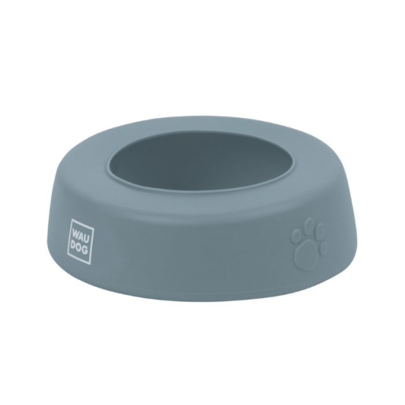 WAUDOG Silicone Миска-непроливайка для кошек и собак серая, 750 мл