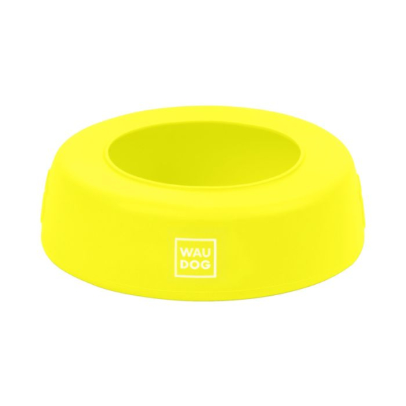 WAUDOG Silicone Миска-непроливайка для кошек и собак желтая, 750 мл - 2