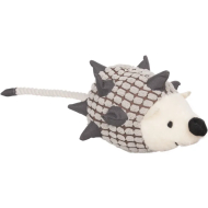 Flamingo Hedgehog Plush Мягкая игрушка для собак ёжик с пищалкой и веревкой, 16 см