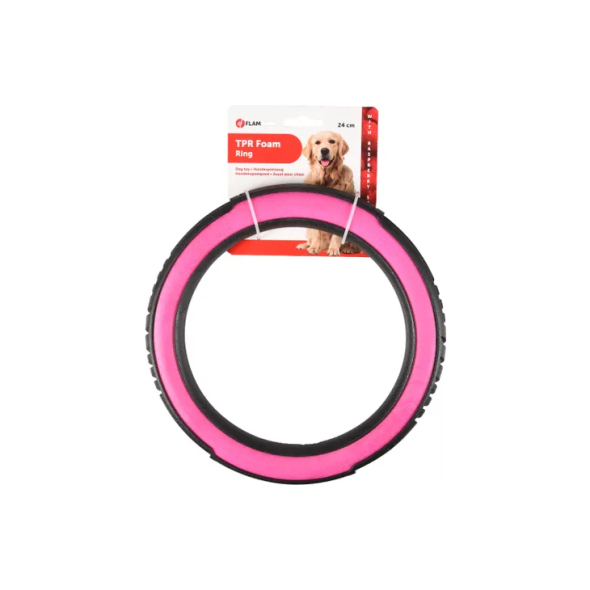 Flamingo FOAM LIVIA RING кільце іграшка для собак, рожева, розмір L, 24 см - 3