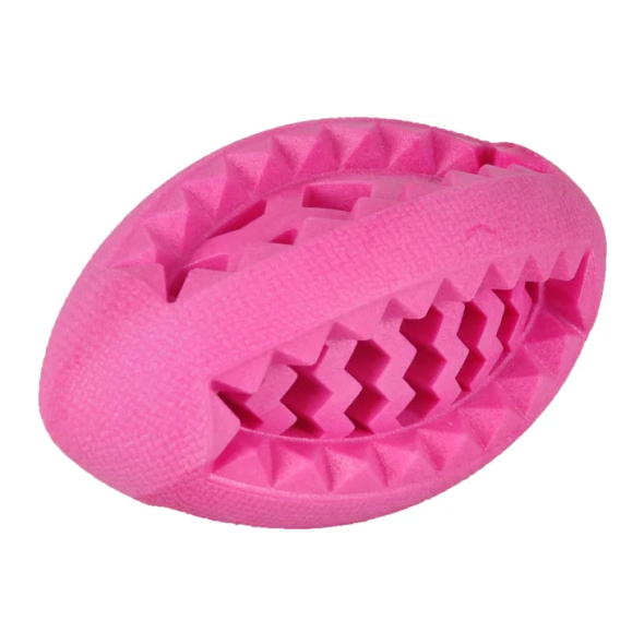 Flamingo FOAM DINA RUGBY м’ячик регбі, іграшка для собак, рожевий, 13 см