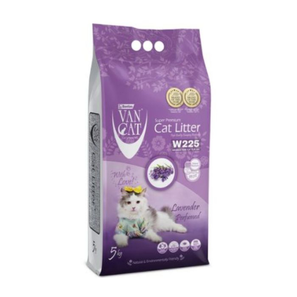 VanCat Lavender Бентонитовый наполнитель, с ароматом лаванды 5 кг (6 л)