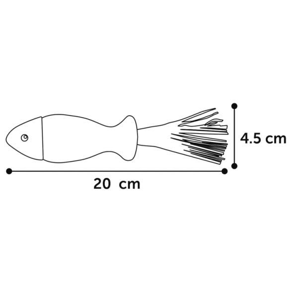 Flamingo Natural Fun Fish Мягкая игрушка для кошек рыбка с кошачьей мятой, 20 см - 2